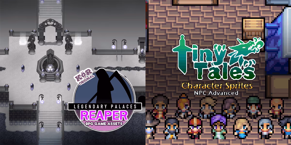 New Releases: KR Legendary Palaces - Reaper Tileset, MT Tiny Tales Character Sprites NPC Advanced