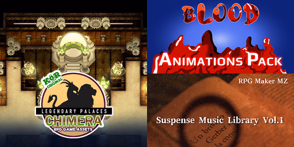New Releases: KR Legendary Palaces - Chimera, Blood Animations, Suspense Music Library V.1