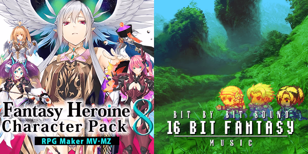 New Releases: Fantasy Heroine Character Pack 8, Bit by Bit Sound - 16 Bit Fantasy Music