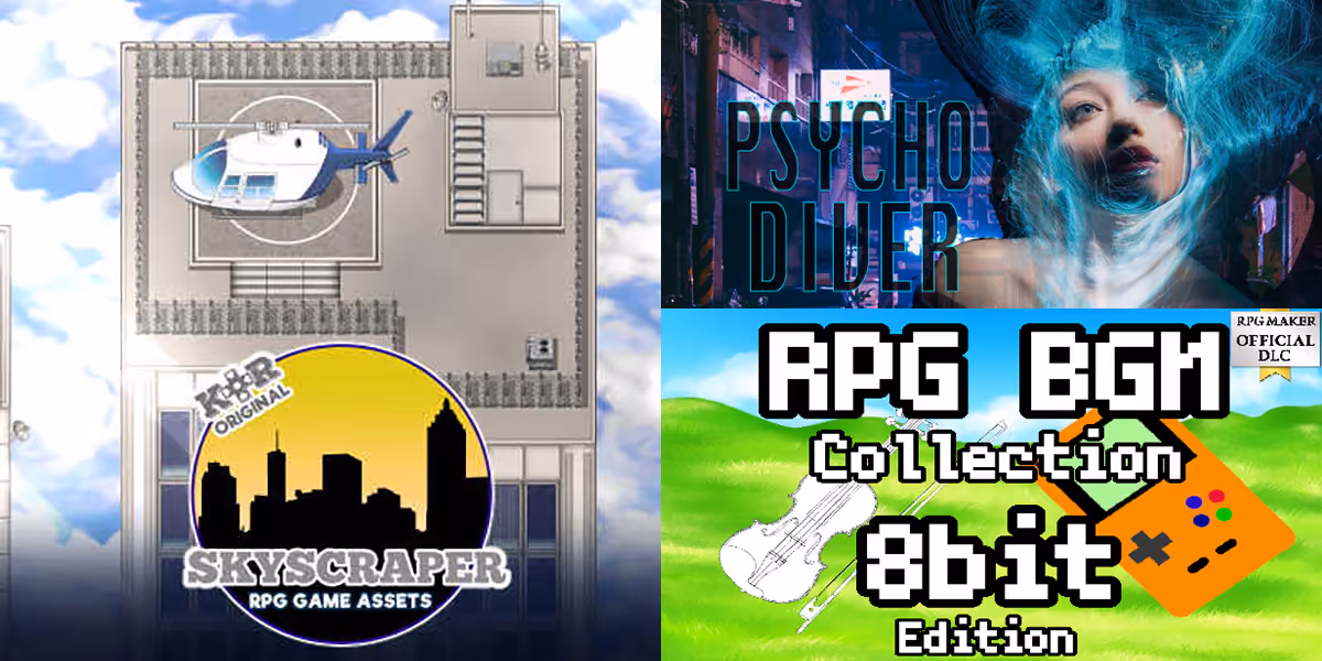 New Releases: KR Skyscraper, PSYCHO DIVER, RPG BGM COLLECTION 8bit!