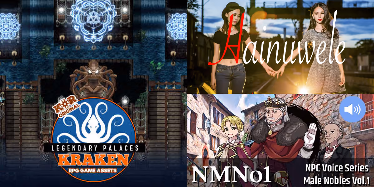 New Releases: KR Legendary Palaces - Kraken Tileset, Hainuwele, NPC Male Nobles Vol.1
