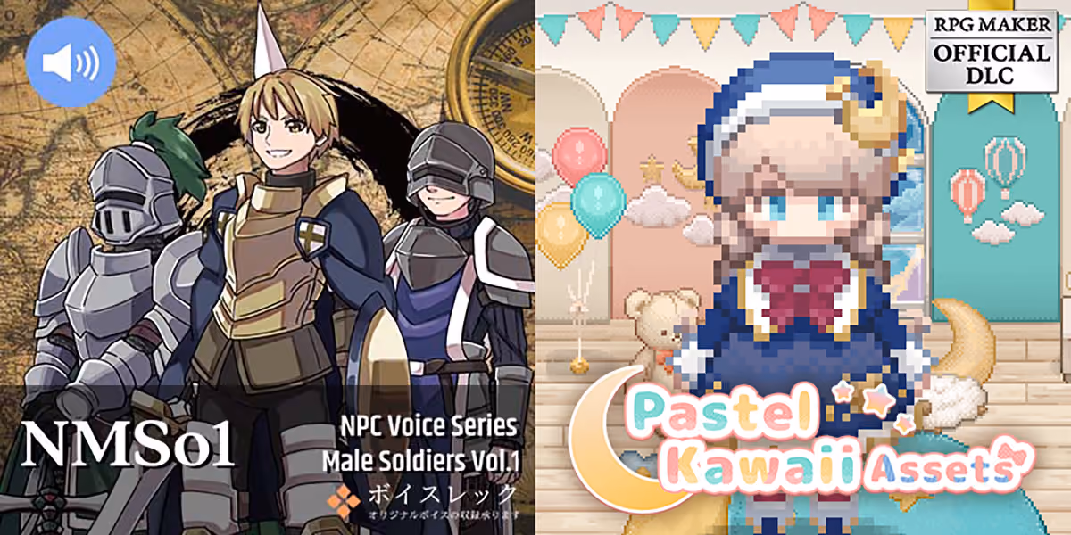New Releases: NPC Male Soldiers Vol.1, Pastel Kawaii Assets, Pastel Kawaii Assets - Mini Version
