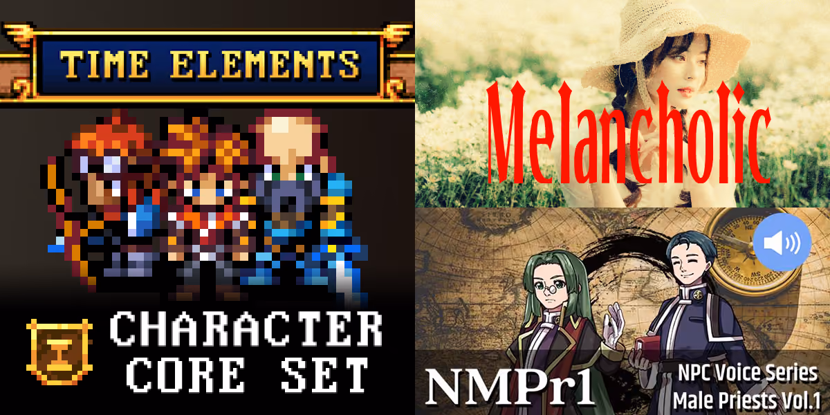 New Releases: Time Elements - Character Core Set, Melancholic, NPC Male Priests Vol 1