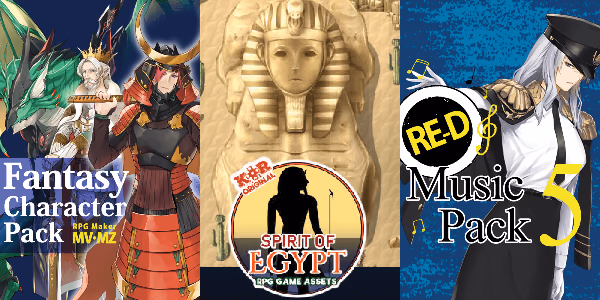 New Releases: Fantasy Character Pack, KR Spirit of Egypt Tileset, RE-D MUSIC PACK 5
