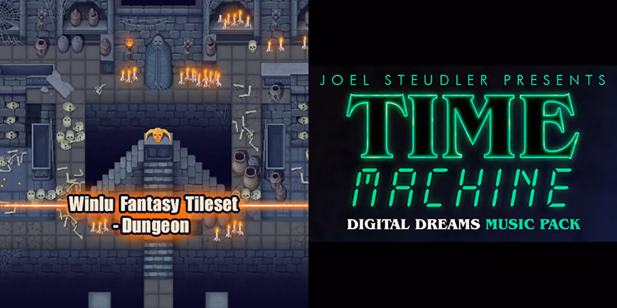 New Releases: Time Machine - Digital Dreams Music Pack, Winlu Fantasy Tileset - Dungeon