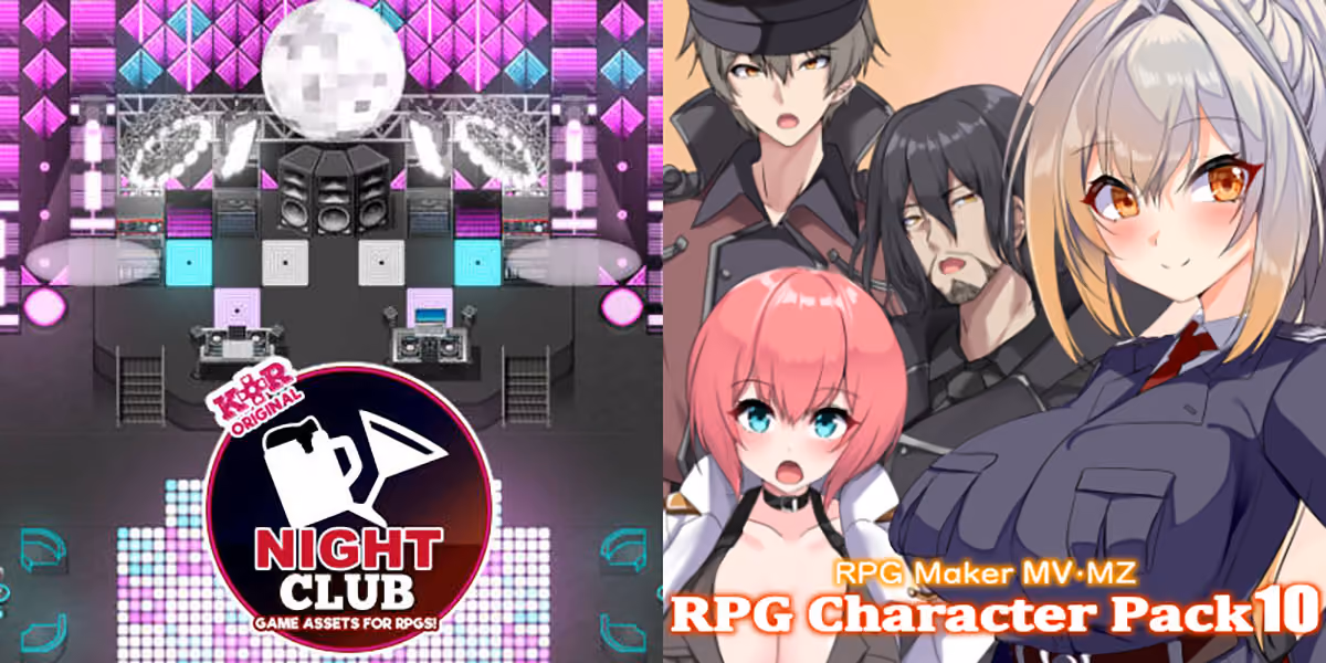 New Releases: KR Night Club Tileset, RPG Character Pack 10