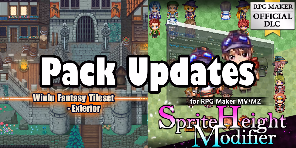 Pack Updates: Winlu Fantasy Tileset - Exterior, Sprite Height Modifier