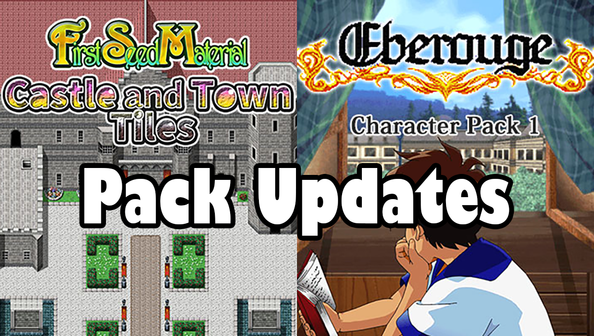 Pack Updates: FSM Castle an Town Tiles, Eberouge Character Pack 1, EULA Updates: 90s RetroSounds