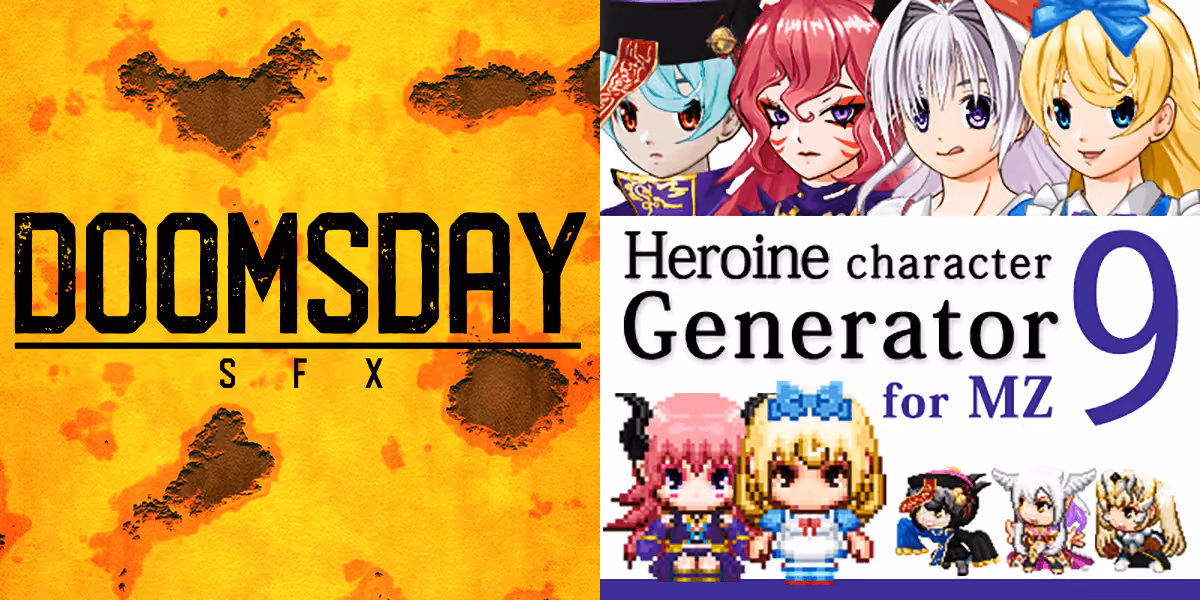 New Releases: Doomsday SFX, Heroine Character Generator 9 for MZ