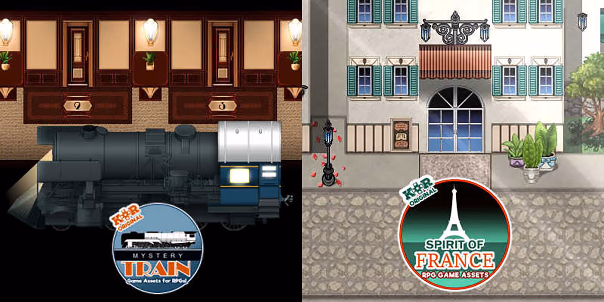 New Releases: KR Mystery Train Tileset, KR Spirit of France Tileset