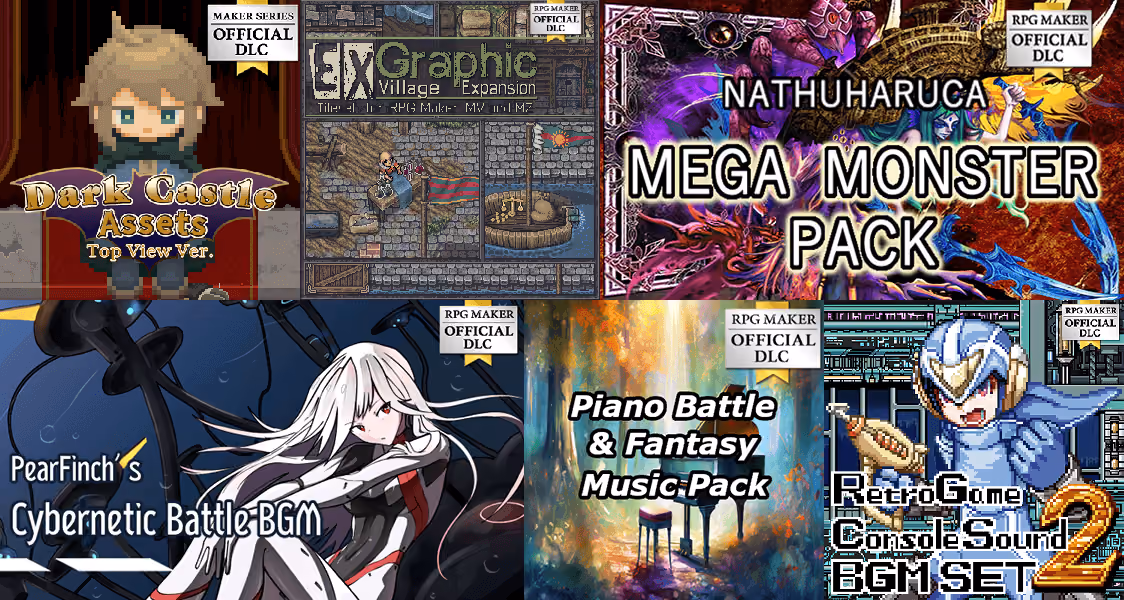 New Releass: 6 New Packs for RPG Maker!