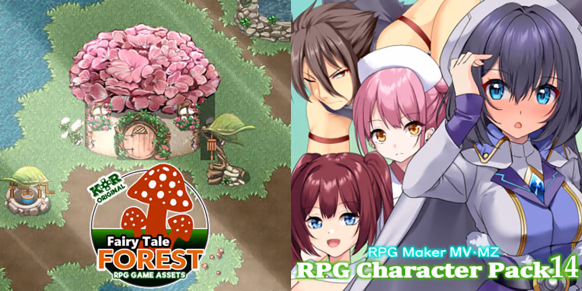New Releases: KR Fairy Tale Forest Tileset, RPG Character Pack 14