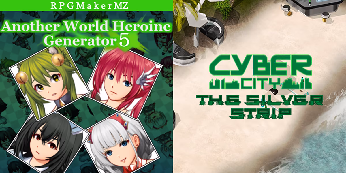 New Releases: Another World Heroine Generator 5 for MZ, CyberCity The Silver Strip