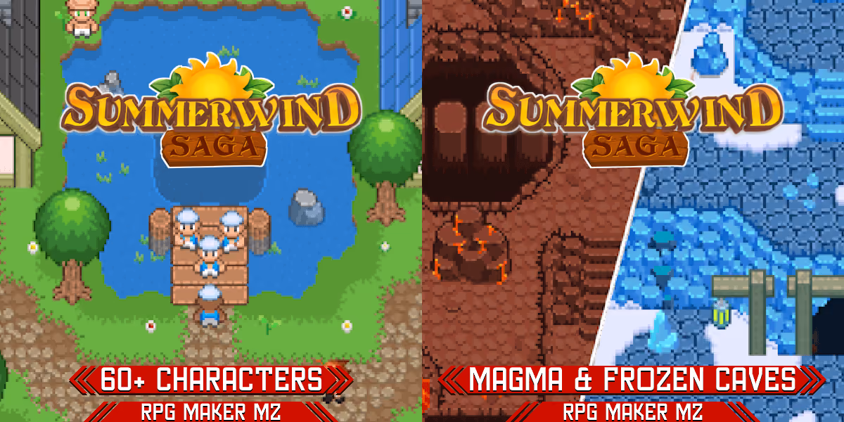 New Releases: Summerwind Saga - Characters, Summerwind Saga - Magma & Frozen Caves
