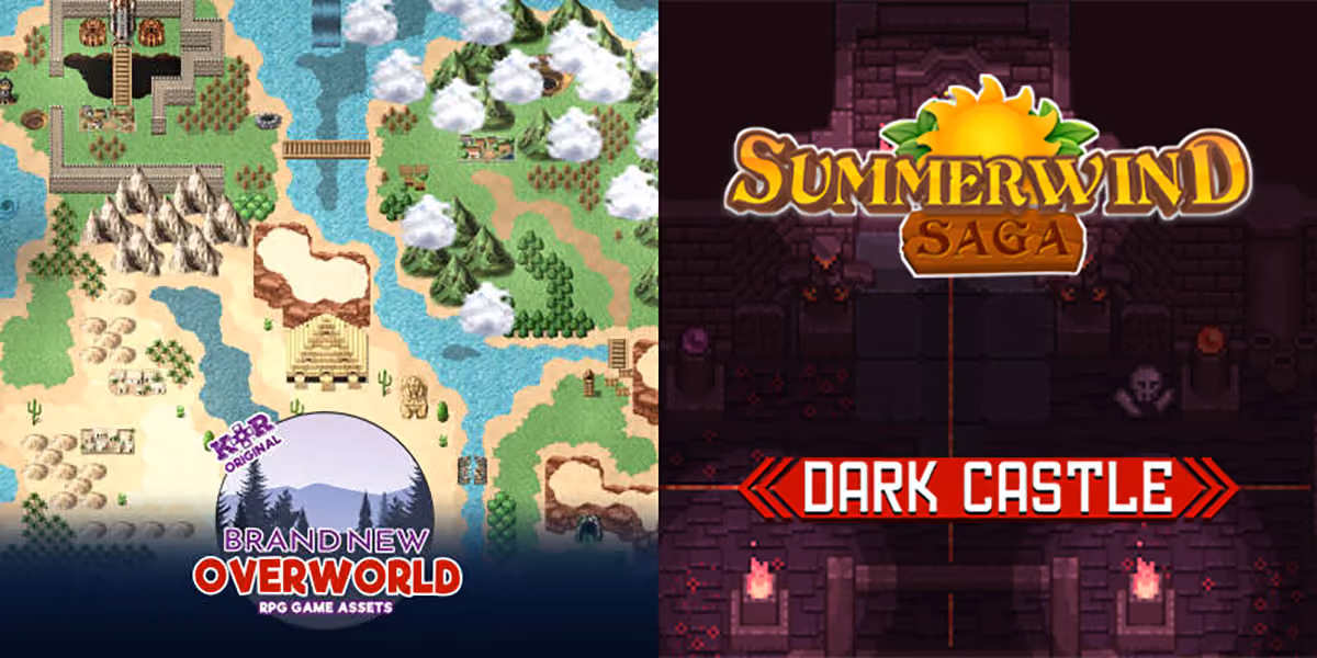 New Releases: KR Brand New Overworld Tileset, Summerwind Saga - Dark Castle