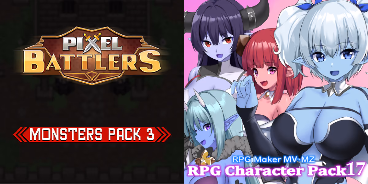 New Releases: Pixel Battlers Monsters Pack 3, RPG Character Pack 17