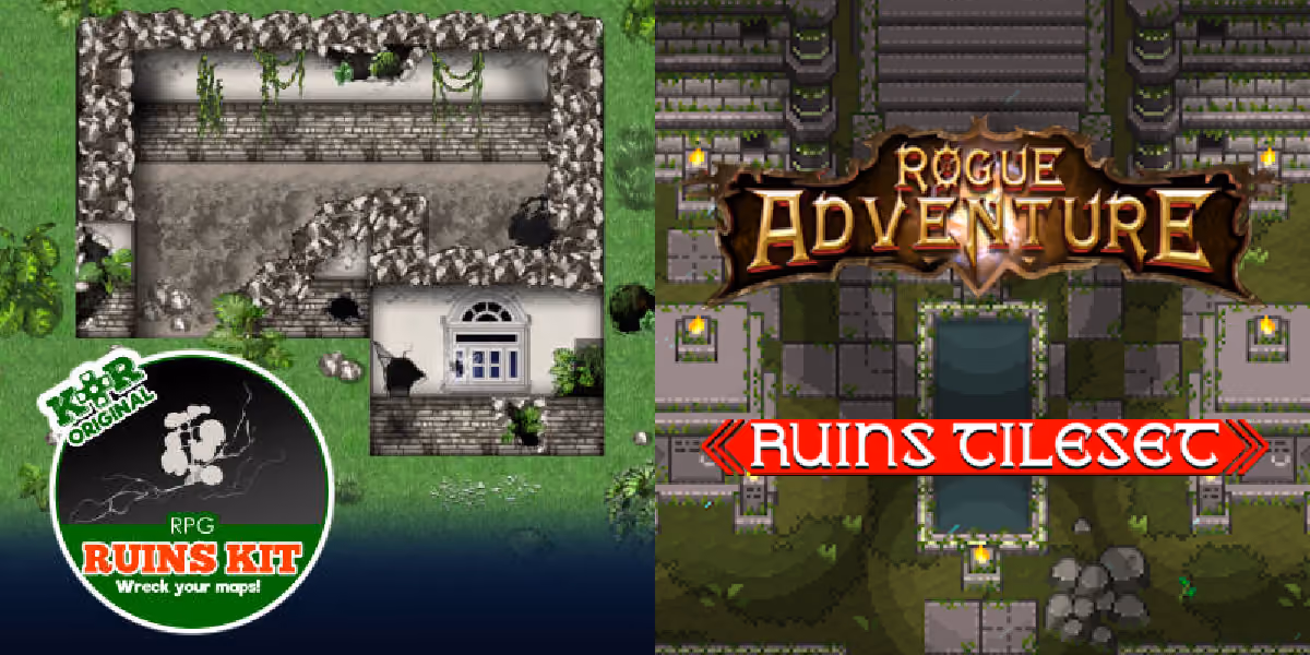 New Releases: KR Ruins Kit, Rogue Adventure - Ruins Tileset