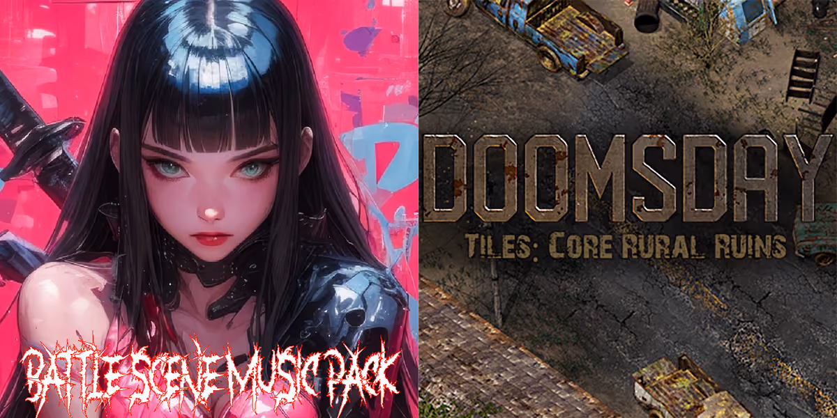 New Releases: Battle Scene Music Pack, Doomsday Tiles - Core Rural Ruins