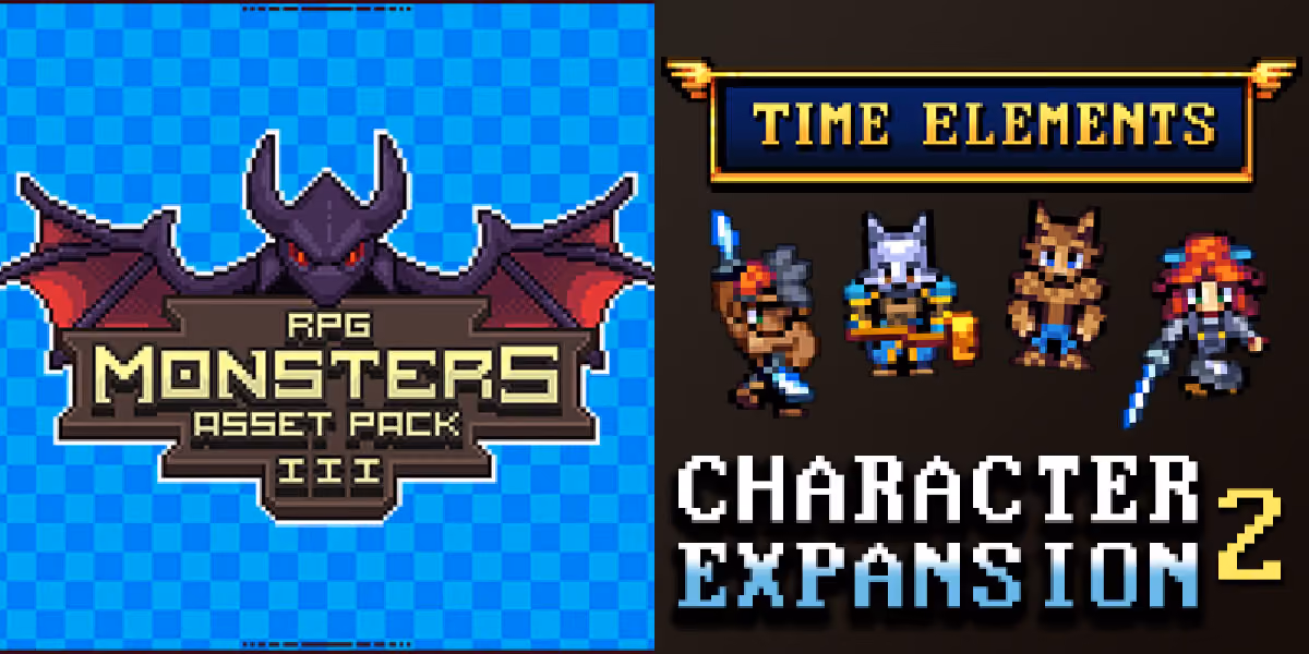 New Releases: RPG Monsters Asset Pack 3, Time Elements - Character Expansion 2