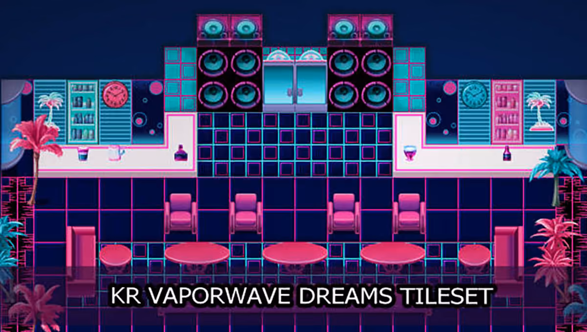 New Release: KR Vaporwave Dreams Tileset