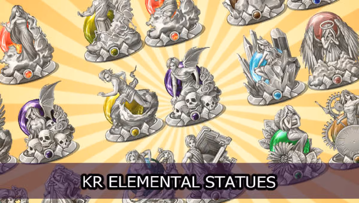 New Release: KR Elemental Statues