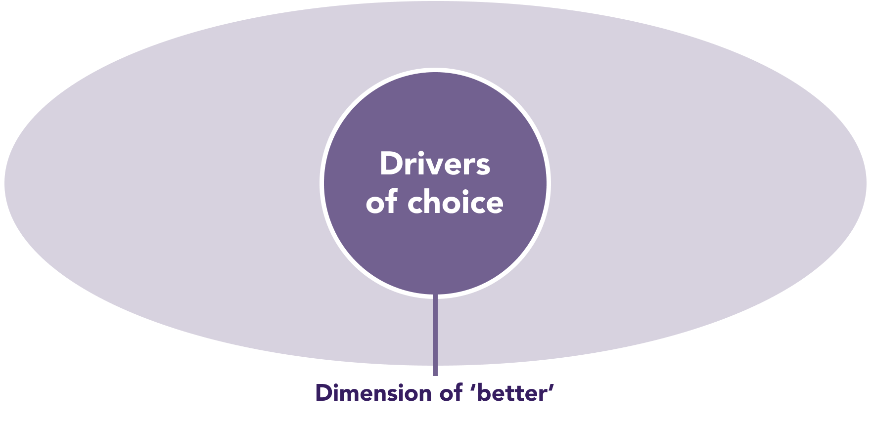 Graphic showing drivers of choice