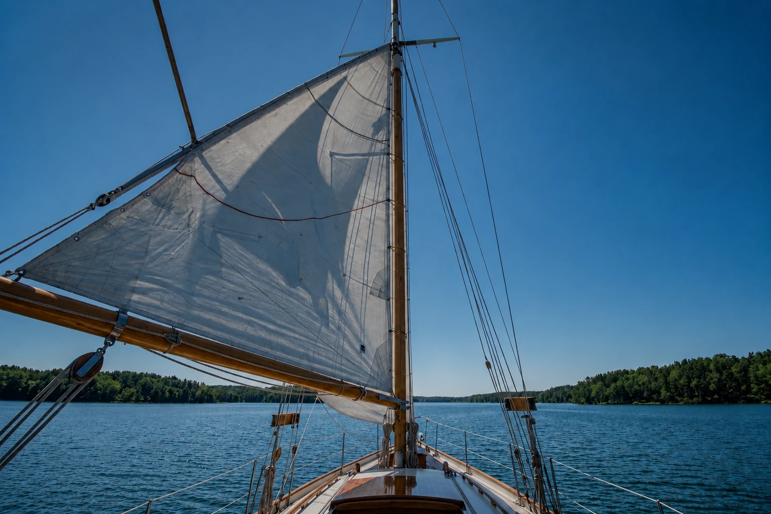Sailboat on Kerr Lake, Virginia