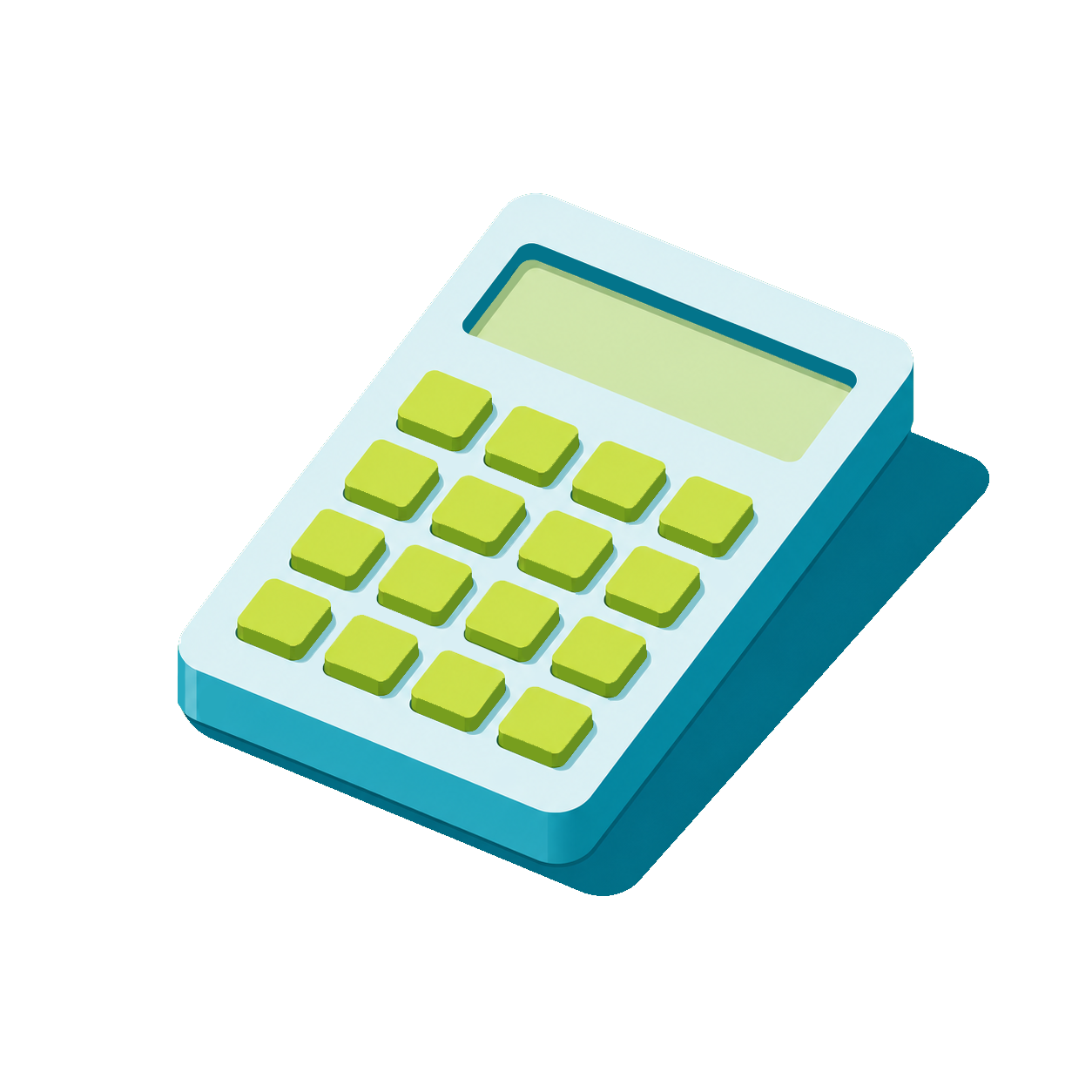 Calculator illustration representing home loan cost savings