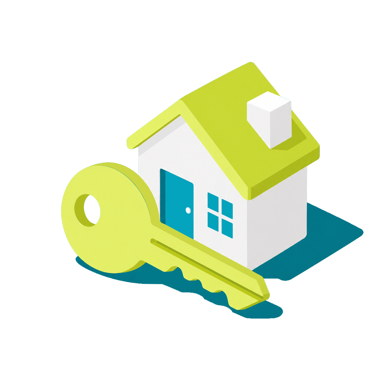 House key illustration representing home ownership