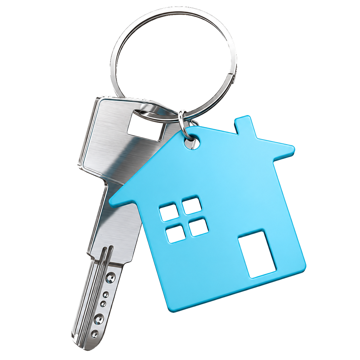 Illustration of a house and key representing first home ownership