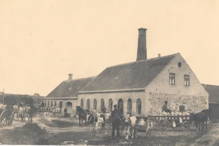 Aars Andelsmejeri umiddelbart efter opførelsen i 1891