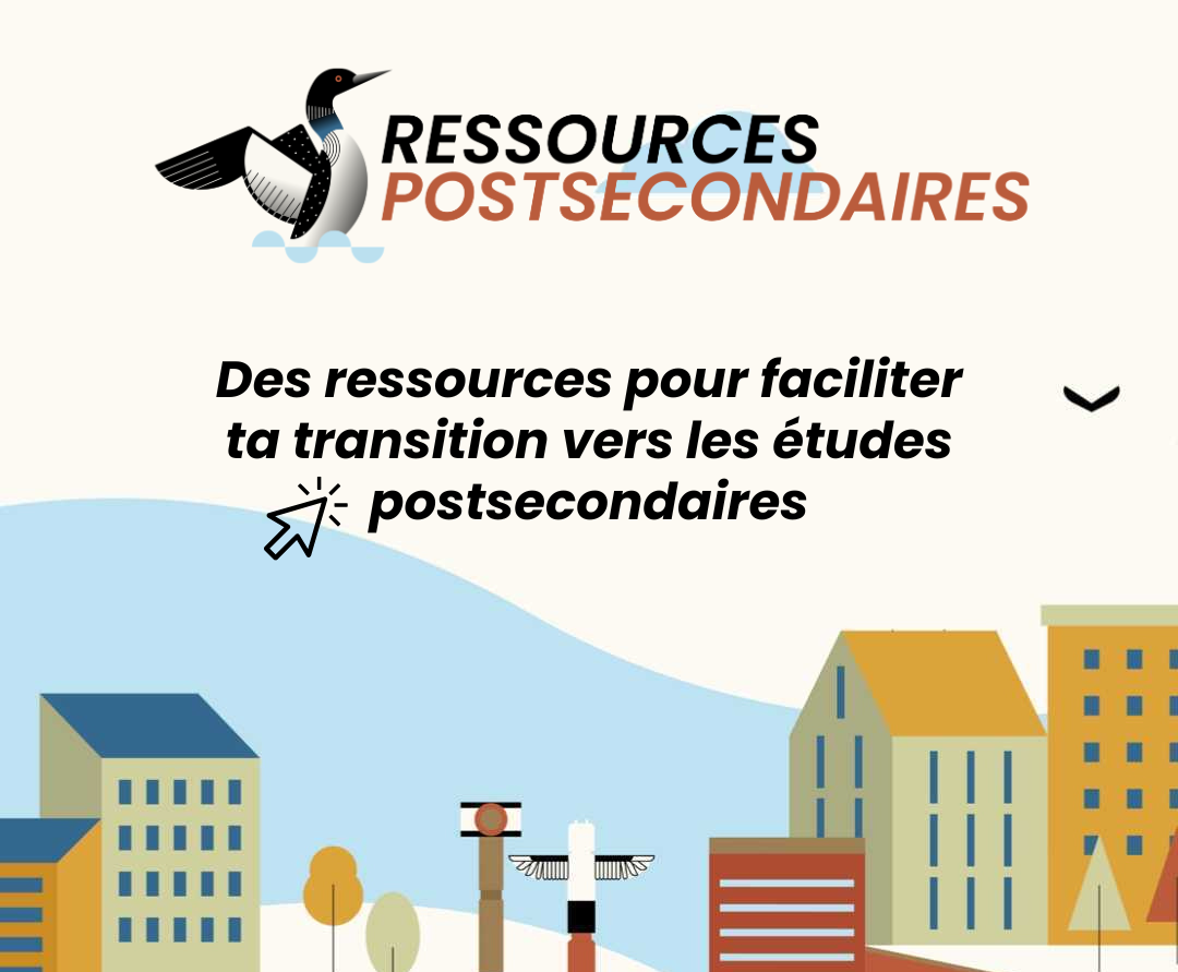 Image du site des ressources postsecondaires