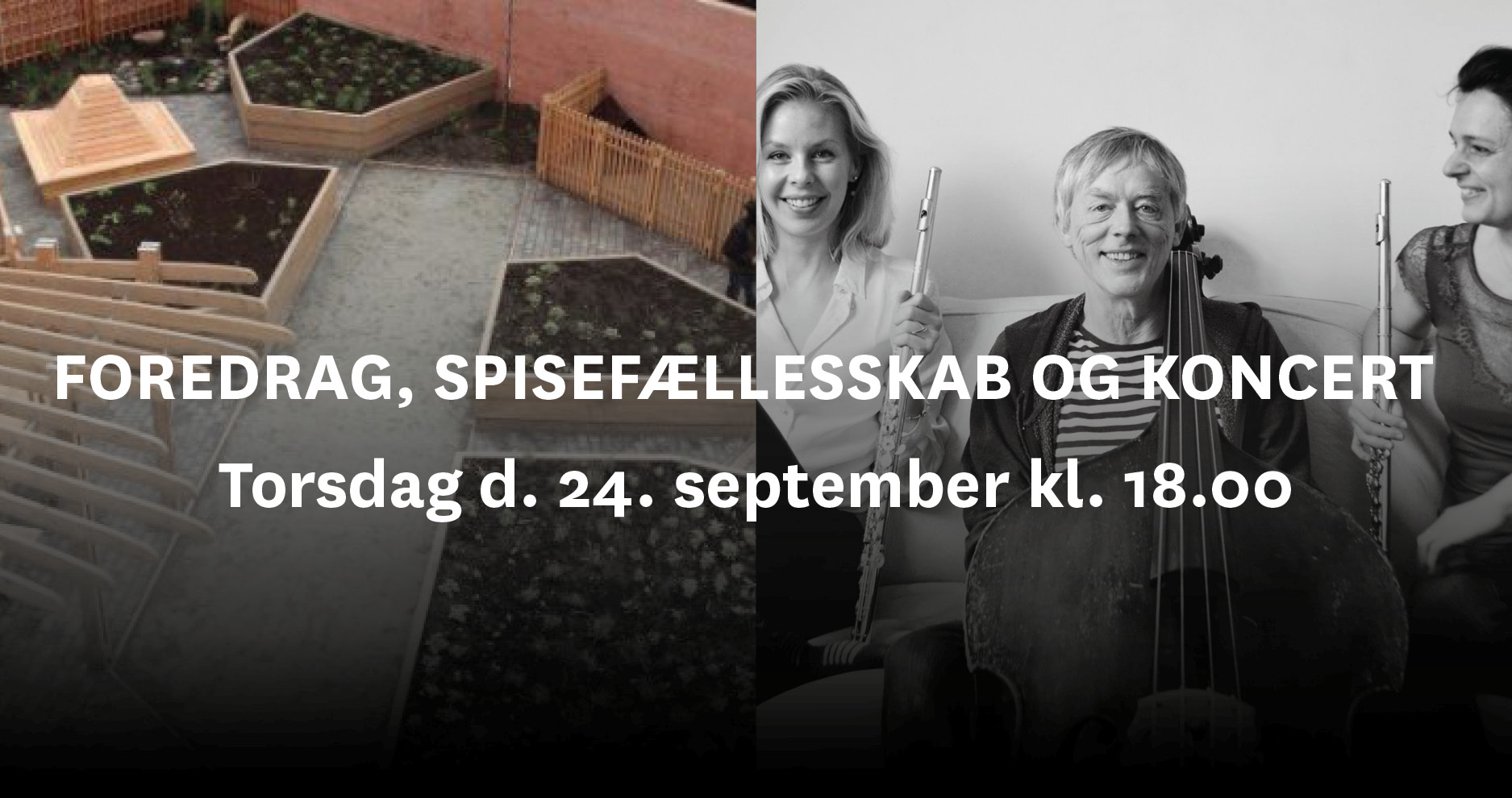 Kunst og Samfund med Spisefællesskab og Koncert