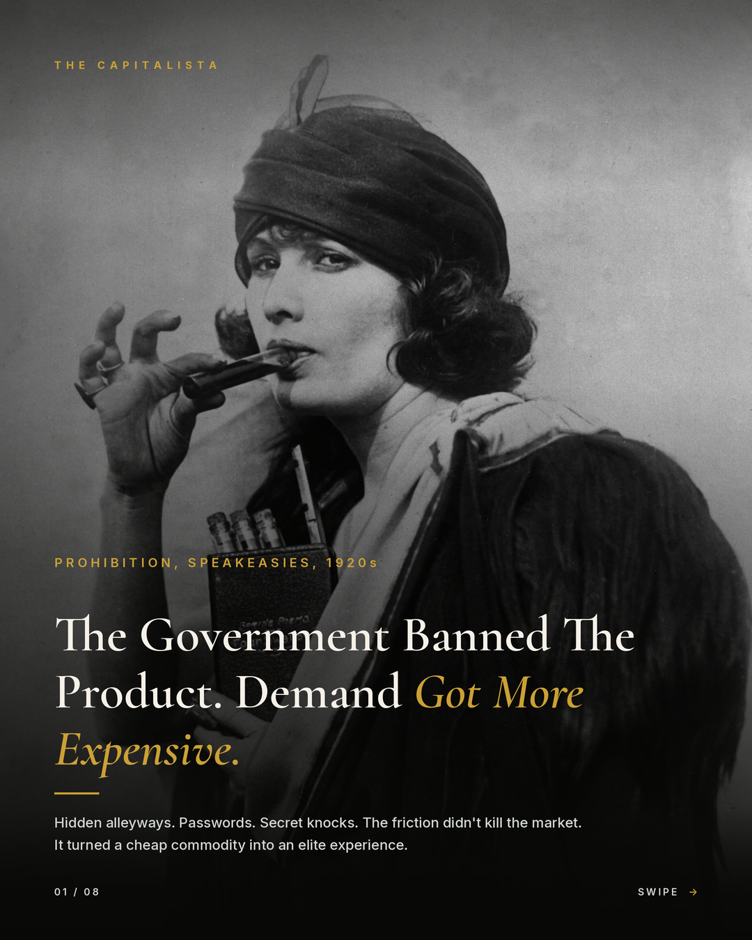 Prohibition Made Alcohol Harder to Buy, and Demand Went Up