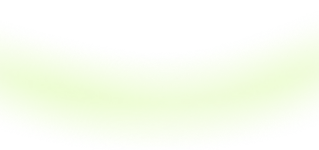 Green gently curved abstract shape with soft edges on a black background.
