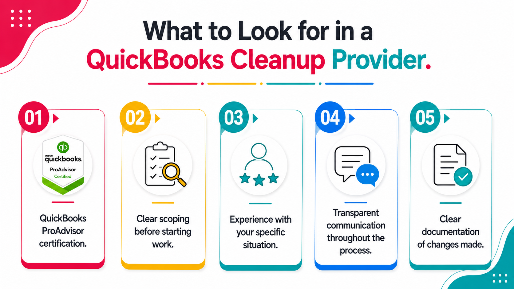 What to Look for in a QuickBooks Cleanup Provider