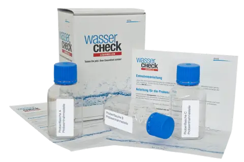 Wassertest Legionellen mittels akkreditierter Laboranalyse - WasserChecks