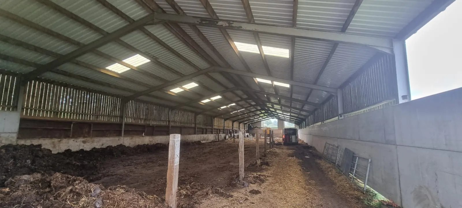 Beth Haven Farm, Teesside: the steel farm building.