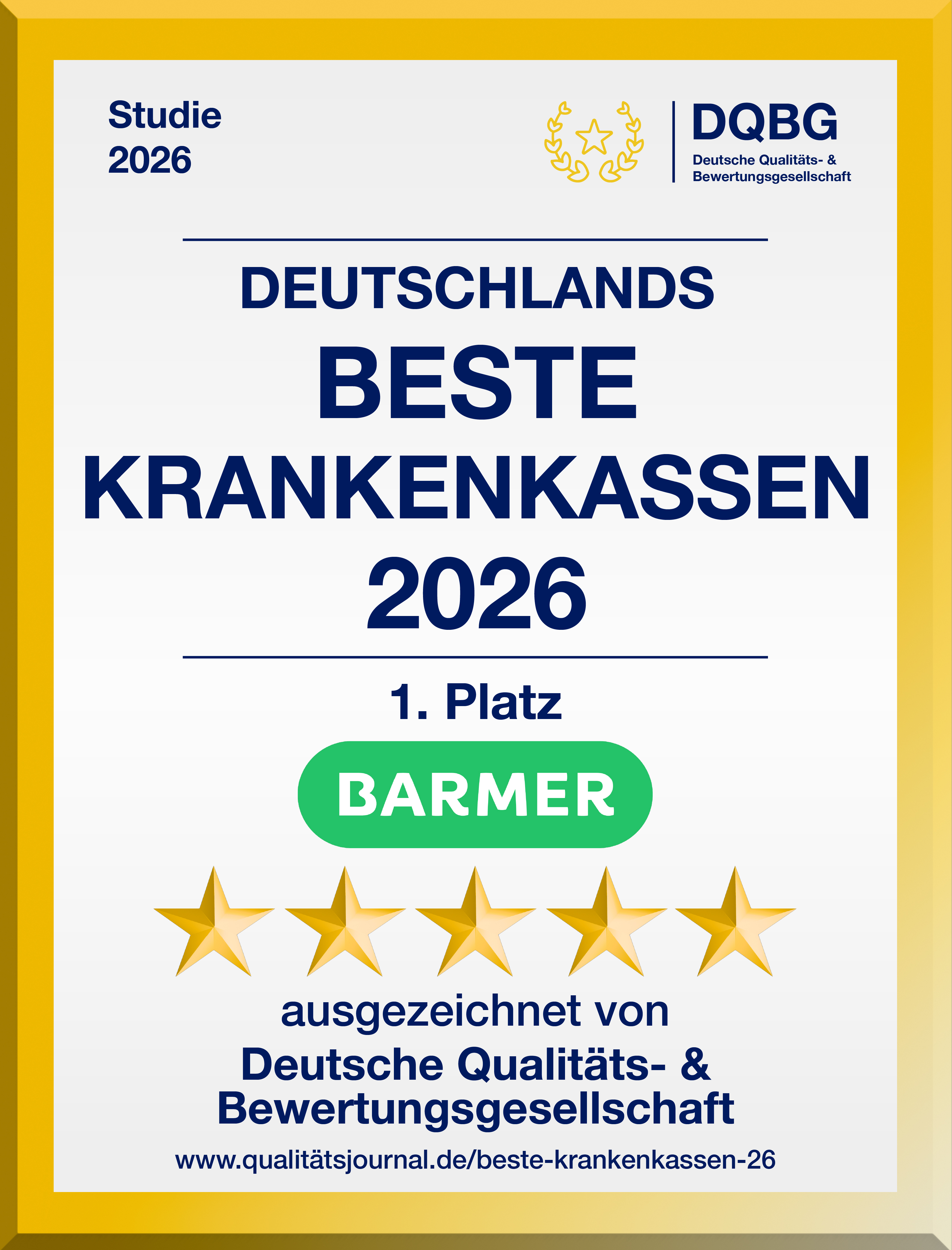 BARMER Auszeichnung 2026