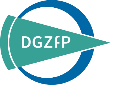 Logo mit einem blauen Kreis und einem grünen Dreieck mit den weißen Buchstaben DGZfP.