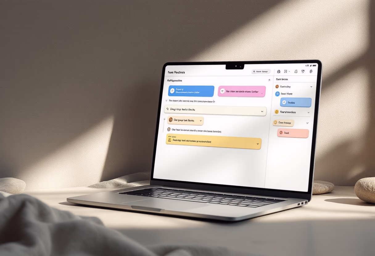 [interface] interface of task management module (for a productivity tools business)