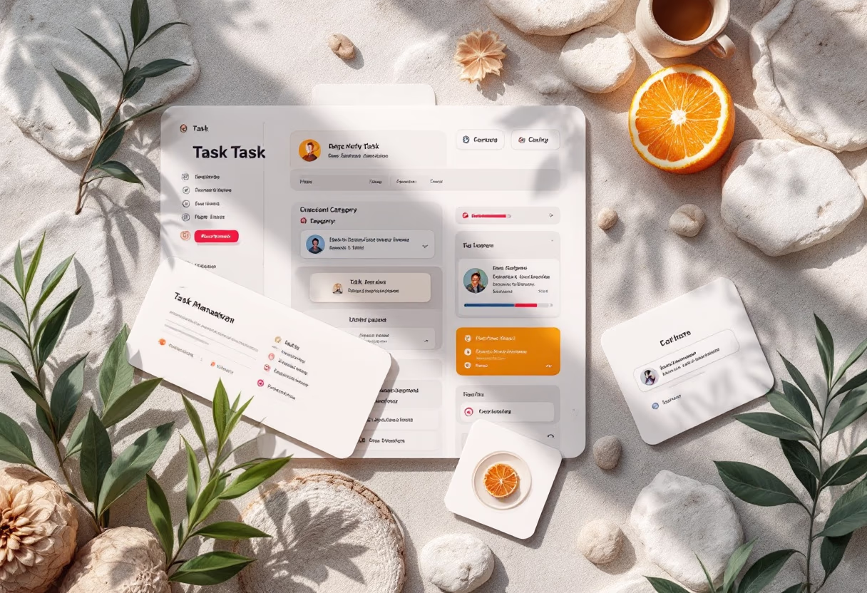 [interface] interface of task management module (for a productivity tools business)