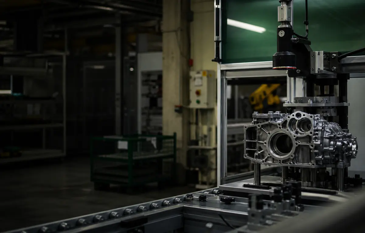Automatisierte Qualitätsprüfung von Präzisionsbauteilen in einer Automobilzulieferer-Produktion
