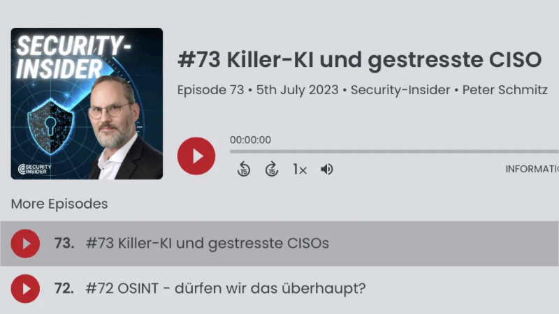 Killer-KI und gestresste CISOs – Jannik Christ im Security-Insider Podcast