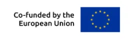 Co-funded by the European Union text next to the EU flag with yellow stars on blue background.