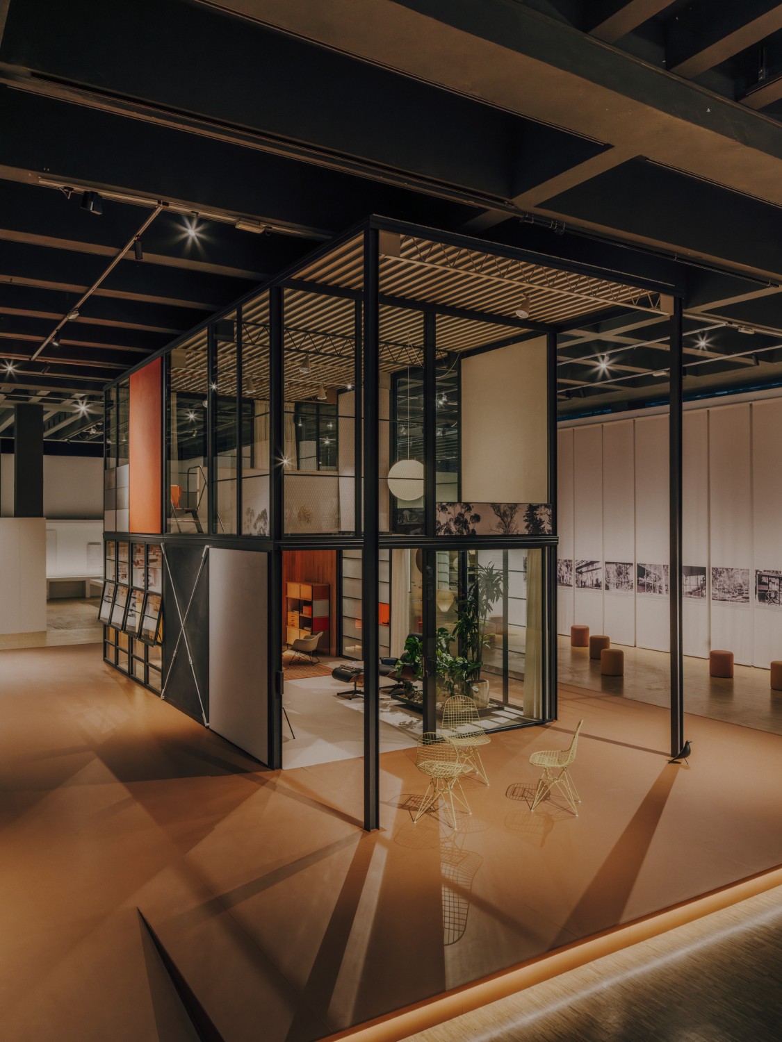 Kettal x Eames Office: glass pavilion for the “Eames House Exhibition” at the Triennale Milano
