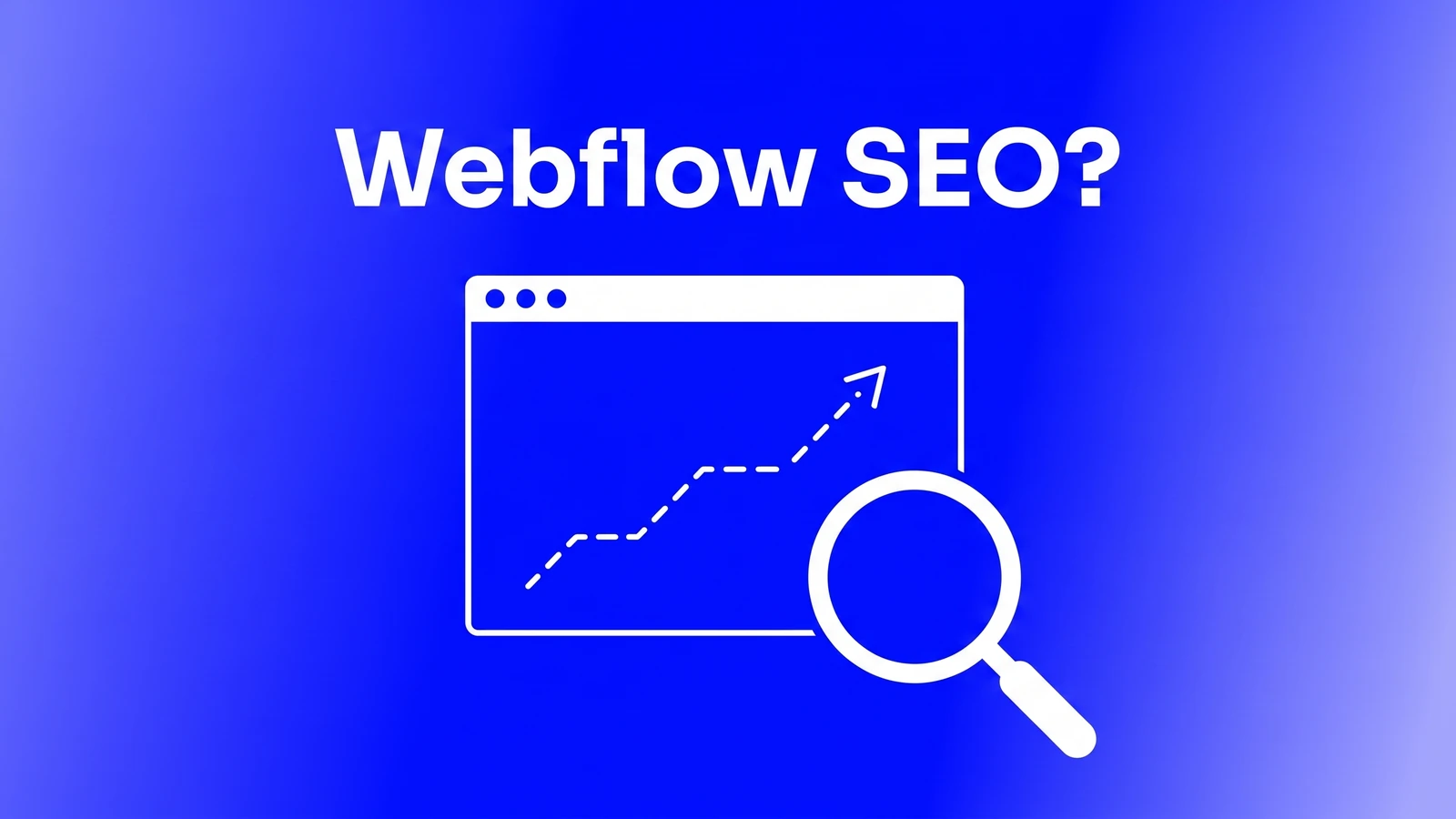 Webflow SEO setup guide cover