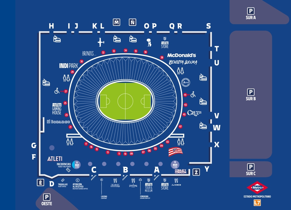 Plano del Riyadh Air Metropolitano