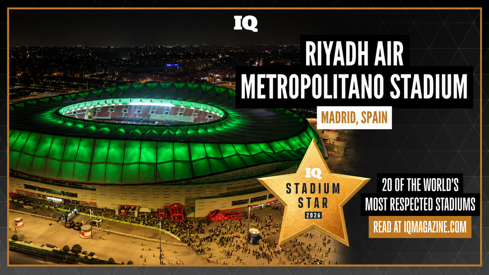 Riyadh Air Metropolitano - El Riyadh Air Metropolitano, reconocido como uno de los mejores estadios del mundo para disfrutar de conciertos