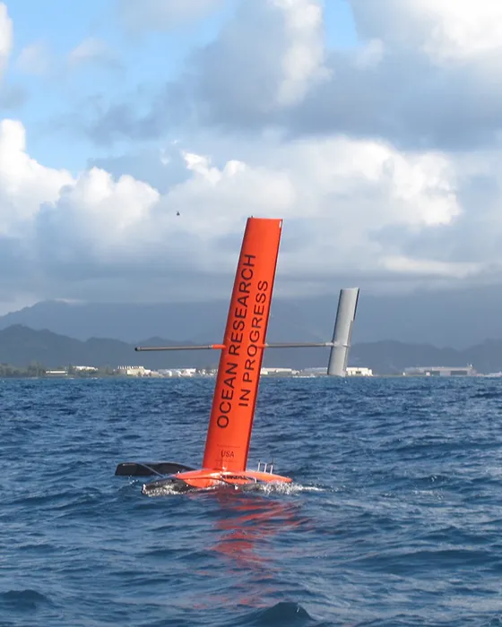 unmanned surface vehicle in ocean